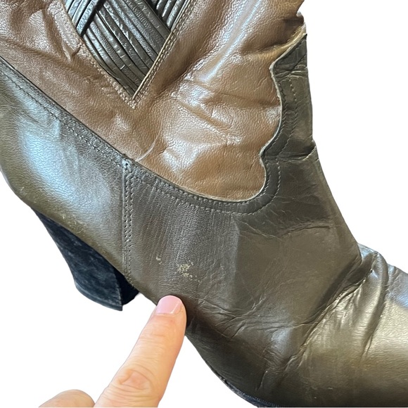 OMG! Vintage Leather Mr. Jay Boots EUC size 8 - Picture 13 of 15